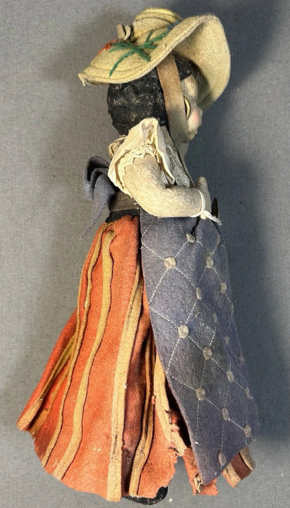 1930’s Italian Lenci Mascotte Series Woman Painted Felt Doll