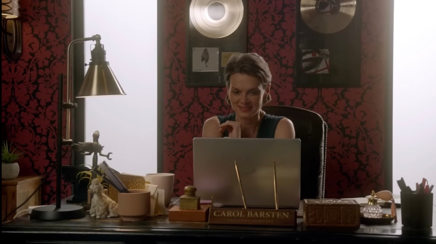Leverage: Redemption Season 2 Episode 11 Carol Barsten Executive Desk Name Plate T.V. Prop (“The Belly of the Beast Job”)