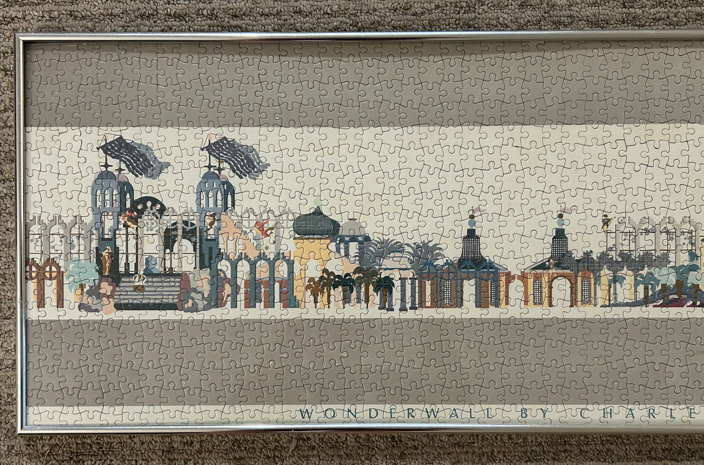 Vintage 1984 Louisiana World Exposition Wonderwall Framed Puzzle