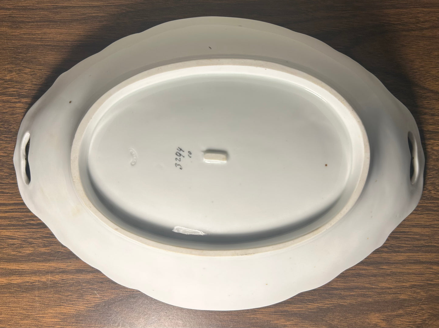 Late 19th Century German Victorian Gotha Thuringia Porcelain Transferware/Hand-Painted Gilded Floral Morif Double Handled Bowl