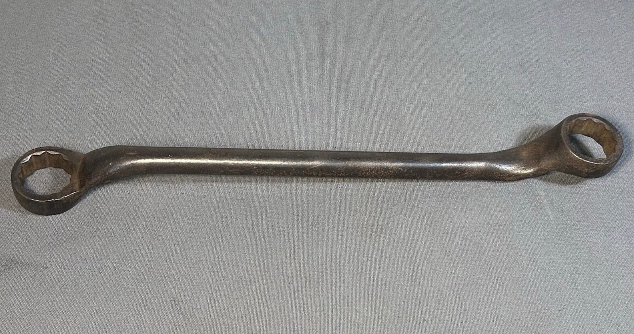 1928-1946 American Blue-Point/Snap-on Steel Model BX-3436 Double-Offset 12-Point Box Wrench Tool