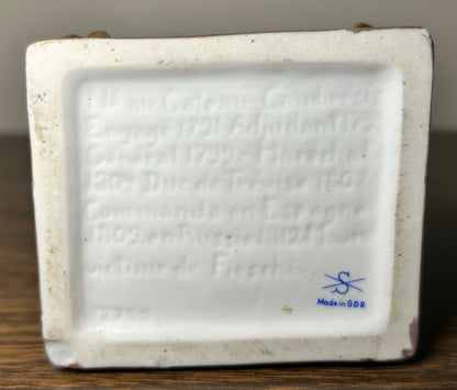 Vintage Circa 1950 German Scheibe-Alsbach Kister Mortier French Soldier Figurine