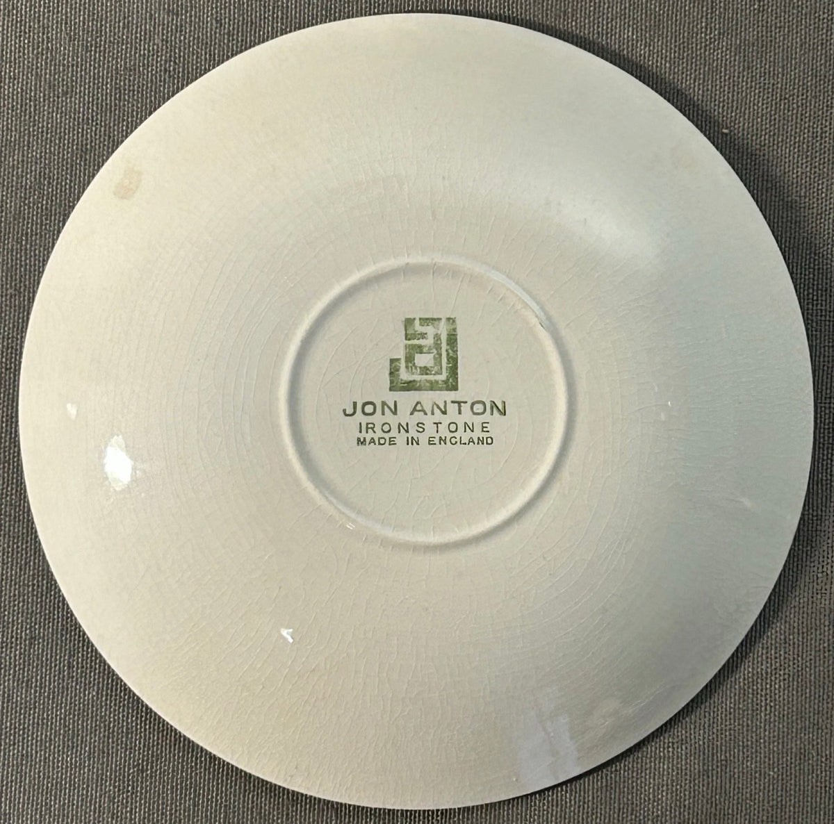 Vintage 1970’s English Jon Anton Ironstone Astrological Zodiac Wheel Motif Fortune Telling Saucer