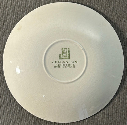 Vintage 1970’s English Jon Anton Ironstone Astrological Zodiac Wheel Motif Fortune Telling Saucer
