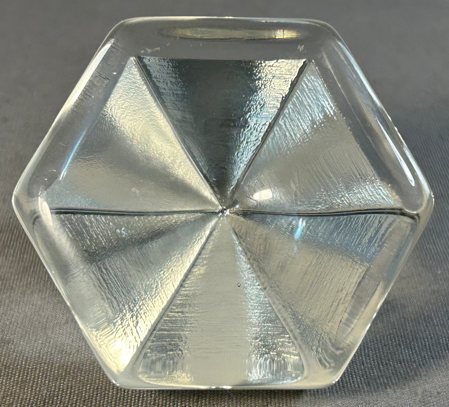 Vintage 1980’s American Clear Glass Ship’s Deck Prism Light Replica