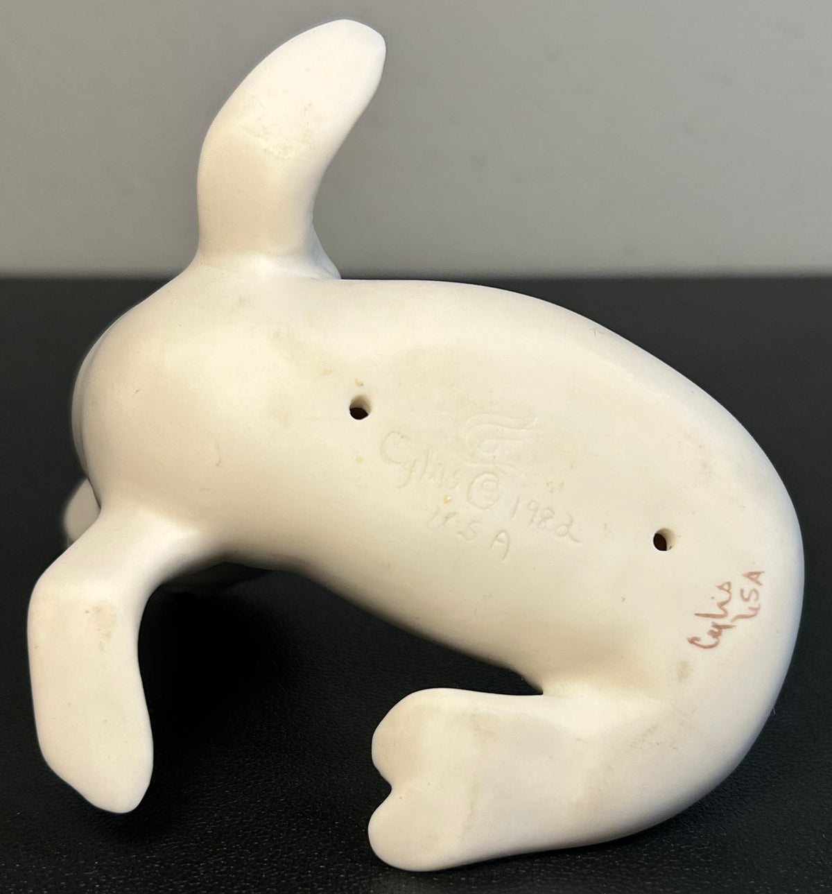Vintage 1982 American Cybis Bisque Porcelain Seal Figurine