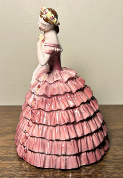 Circa 1948 American Goldscheider Everlast Corp. Ceramic Quadrille Woman Figurine by P. Porcher