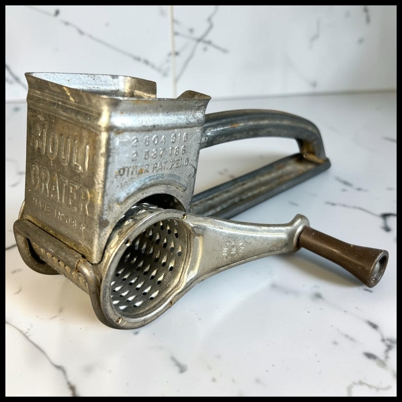 Vintage 1950’s American Mouli Metal Rotary Hand Grater Kitchen Tool