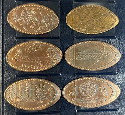 40 Pressed Penny Elongated Coins Collection in Vinyl Collector Case