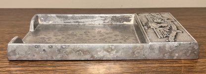Vintage Mid 20th Century Lafayette Insurance Company New Orleans, Louisiana Pewtarex Metal Receipt Tray