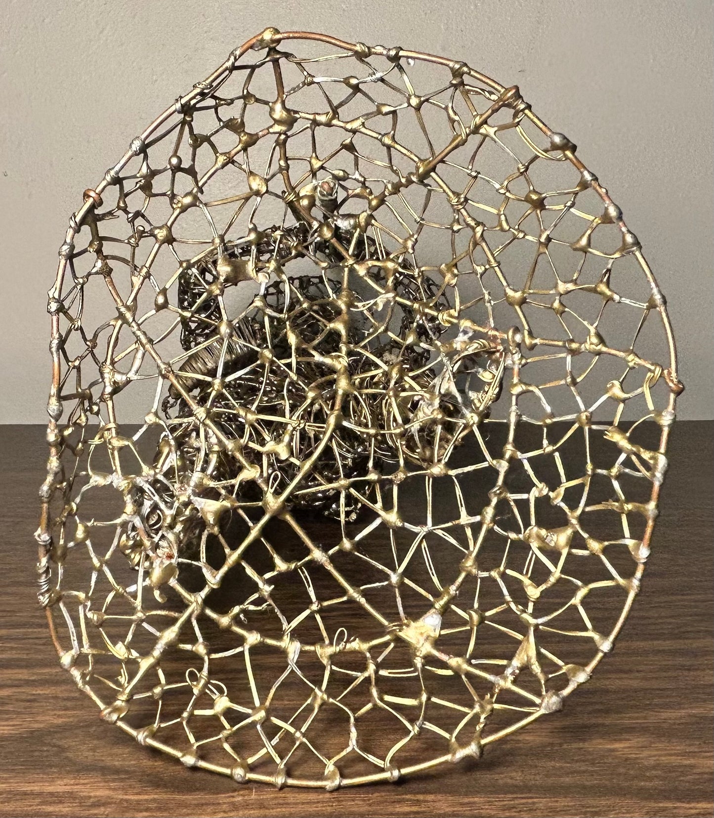 Vintage 1960's Brutalist C. Serraty Style Hunter Man Metal Wire Sculpture