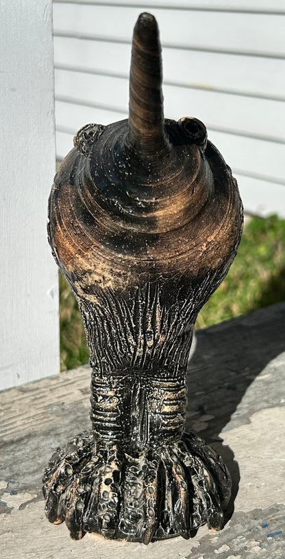 Vintage American 1971 Contemporary Style Kiwi Bird Clay Sculpture by Bernie Hill (Louisiana)