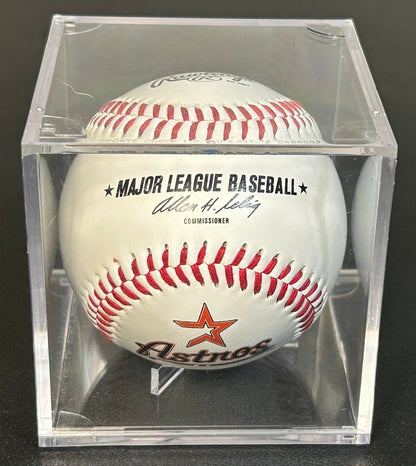 2006 Houston Astros Souvenir Rawlings Major League Baseball in Acrylic Display Case