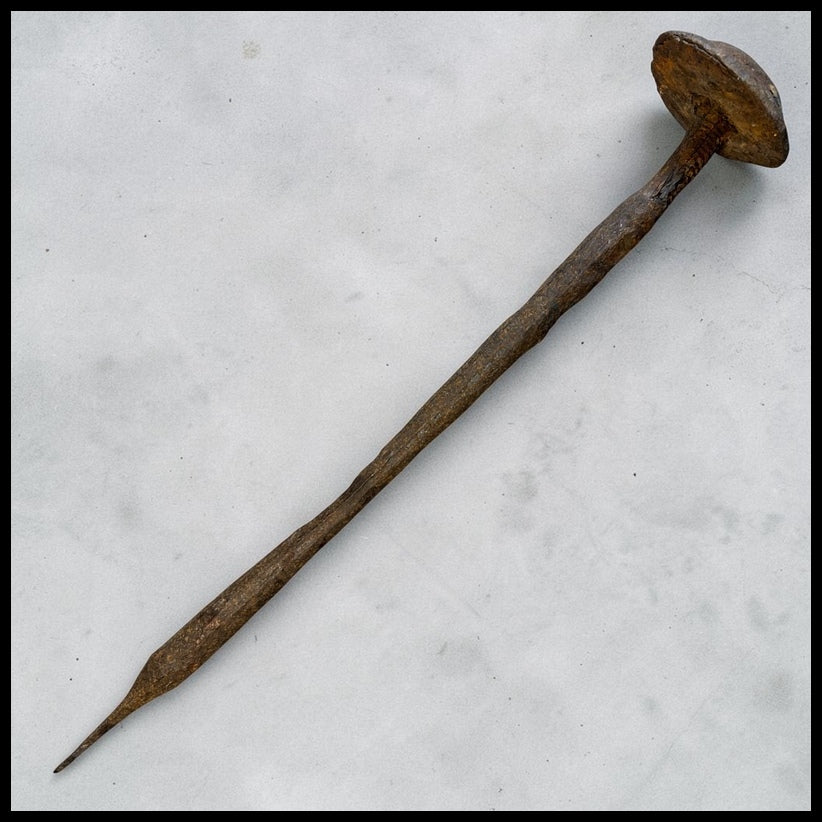 Late 19th Century American Primitive Hand-Forged Wrought Iron Stake