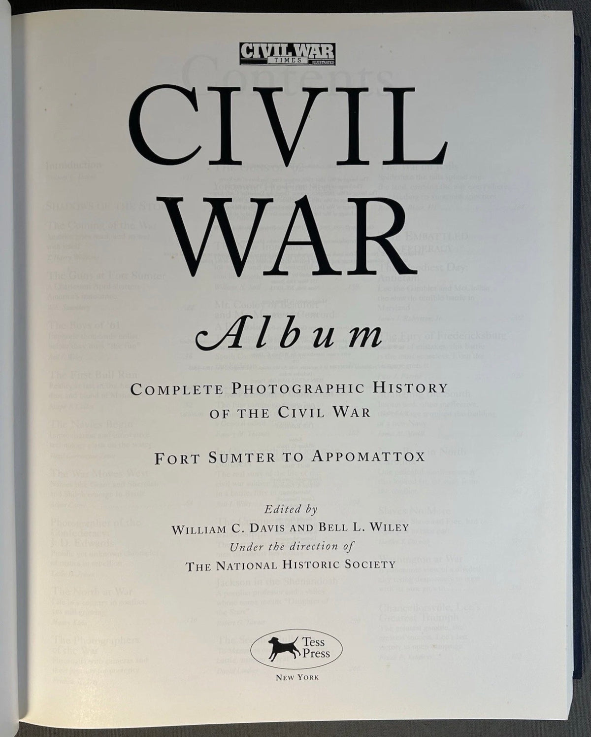 Vintage 2000 “Civil War Album: Complete Photographic History of the Civil War – Fort Sumter to Appomattox” Hardcover Book