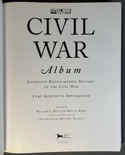 Vintage 2000 “Civil War Album: Complete Photographic History of the Civil War – Fort Sumter to Appomattox” Hardcover Book