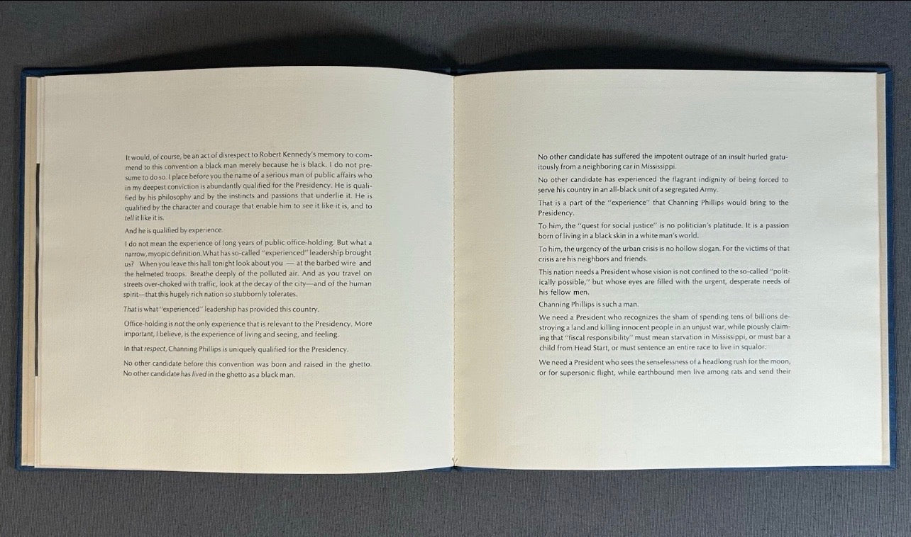 Vintage 1968 “A Nomination for the Presidency of the United States” Hardcover Book by Phillip M. Stern (Limited Edition #1/100) (Signed Copy) (Personalized to Barbara and Timothy Boggs)