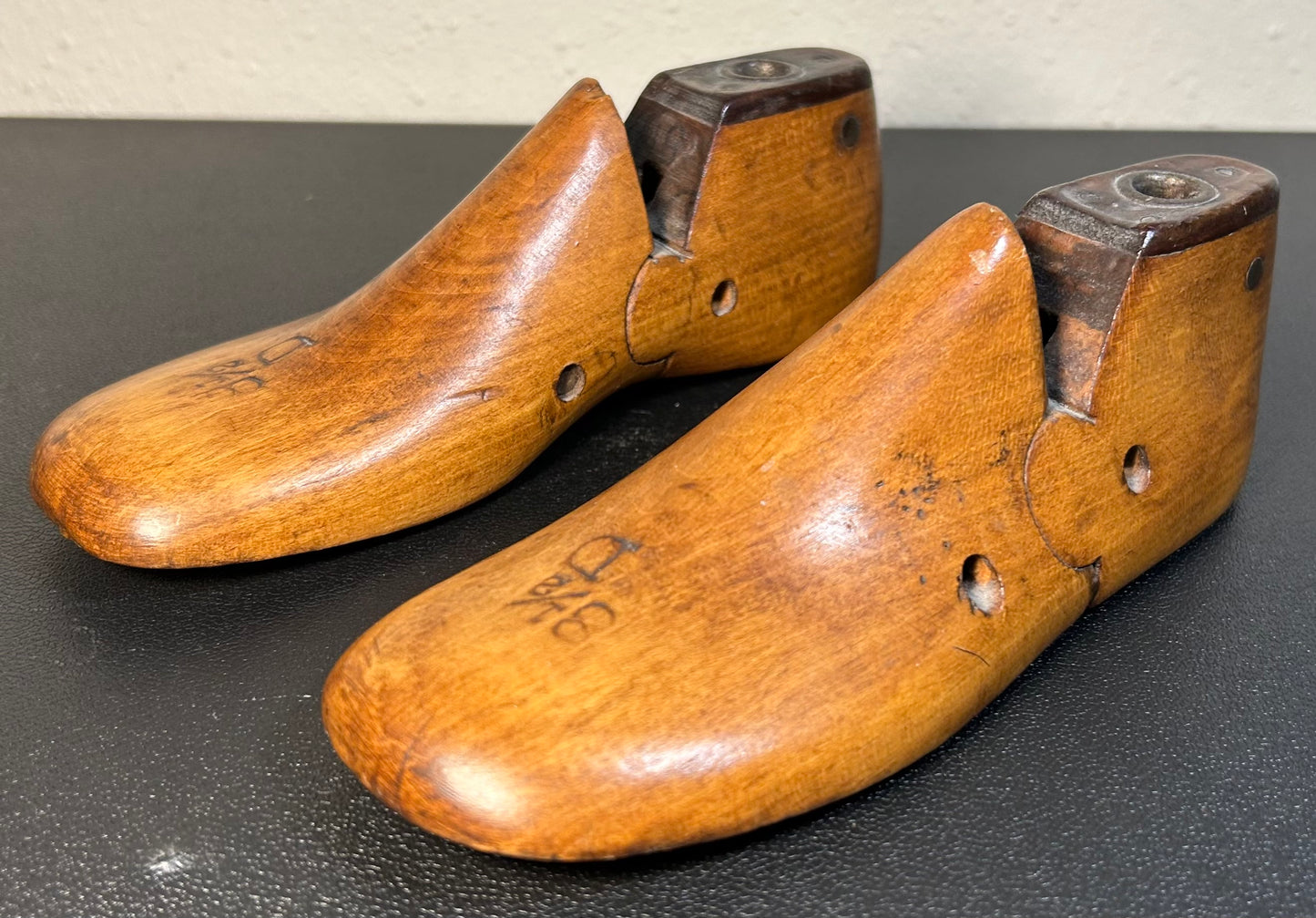 Pair of 1930’s American Maple Wood Cobbler Children’s Shoe Forms