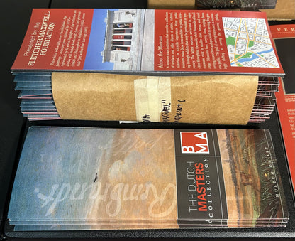 Leverage: Redemption – Season 1, Episode 1: "The Too Many Rembrandts Job" – Master Prop Archive Lot of 154 Belkin Museum Brochures and Maxwell Misprints