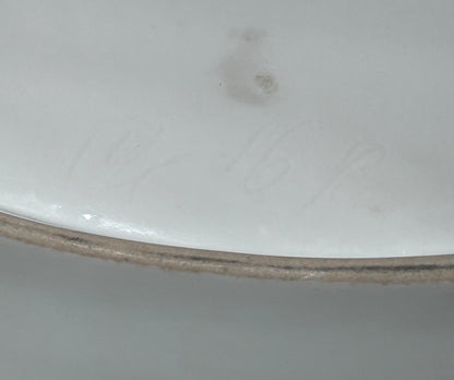 Circa 1900 French White Ironstone China Gigot Roasted Lamb Meat Oval Platter