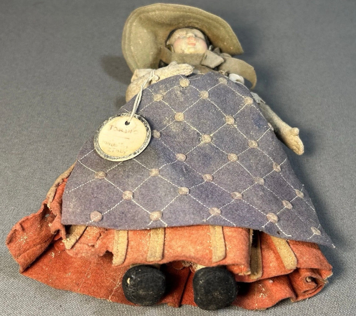 1930’s Italian Lenci Mascotte Series Woman Painted Felt Doll