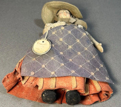 1930’s Italian Lenci Mascotte Series Woman Painted Felt Doll