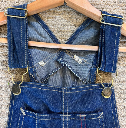 Vintage 1970’s American N’est Ce Pas Denim Fitted to Flared Bell Bottom Women’s Juniors Bib Overalls