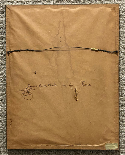 After Sir John Pettie “Bonnie Prince Charlie” Framed Engraving (1893 World’s Colombian Exposition) (Chicago)