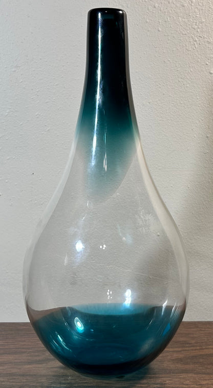 Vintage 1996 Swedish Orrefors Expo Glass Bottle Vase by Lena Bergström (4911-22)