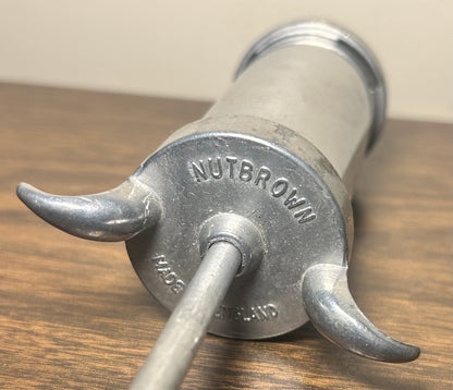 Vintage 1950’s English Nutbrown Metal Icing Syringe