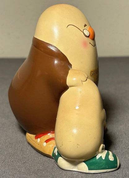 1981 Enesco Human Beans Grandpas Are Special Ceramic Figurine Made in Sri Lanka