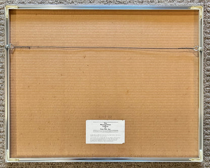 Vintage 1970’s French Montmartre Street Scene/Sacré-Coeur Framed Limited Edition Lithograph Print Signed Caron (#187/275)