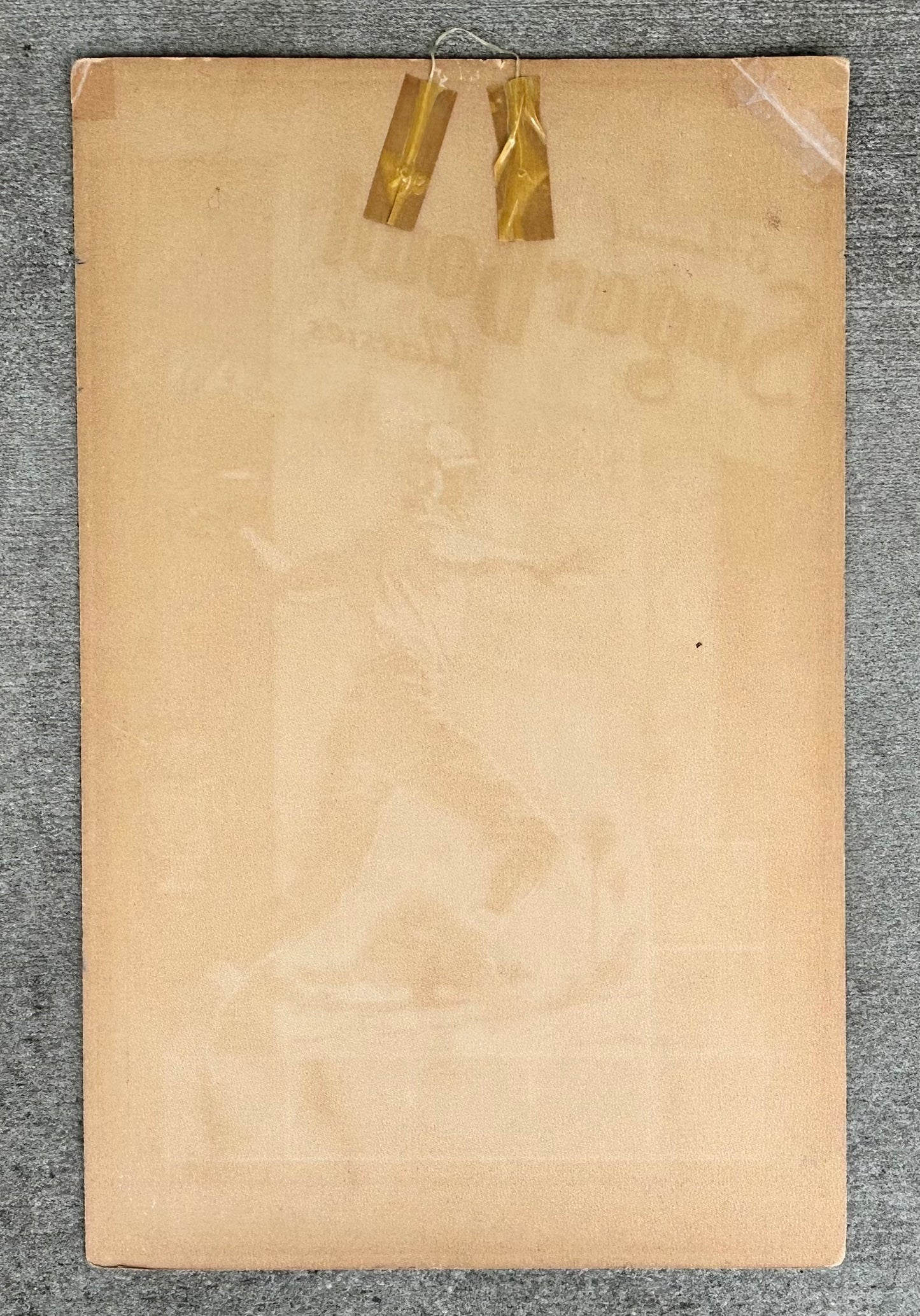 1939 5th Annual Sugar Bowl Classics New Orleans Football Cardboard Advertising Sign