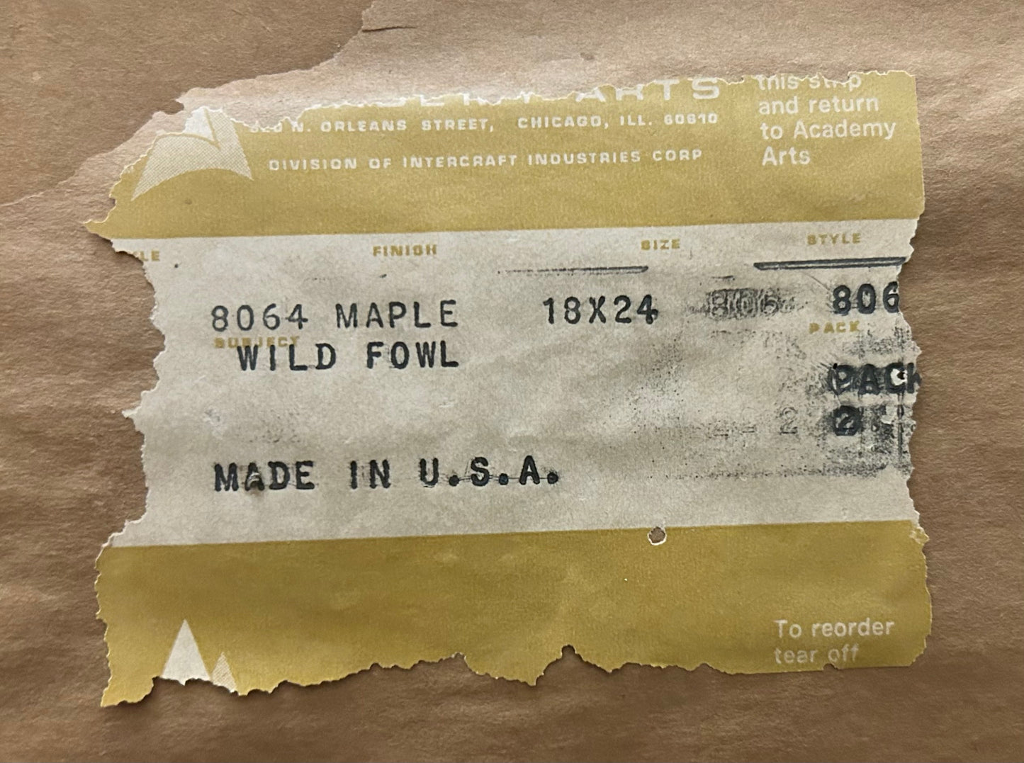 Vintage 1970’s "Ruddy Duck" Framed Lithograph Print by Reid Kolman (American) (Academy Arts)