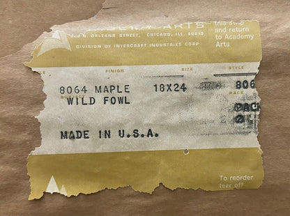 Vintage 1970’s "Ruddy Duck" Framed Lithograph Print by Reid Kolman (American) (Academy Arts)