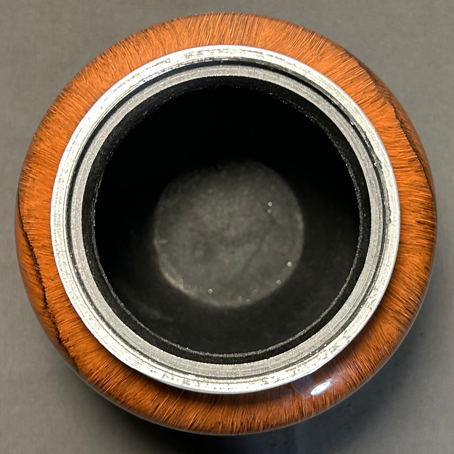 Large Adult Aluminum Hand-Painted Cherry Wood Grain Finish Cremation Urn
