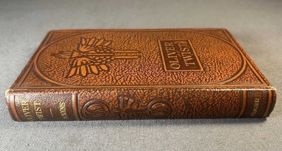 1926 “The Adventures of Oliver Twist” by Charles Dickens The World’s Classics Leather-bound Book
