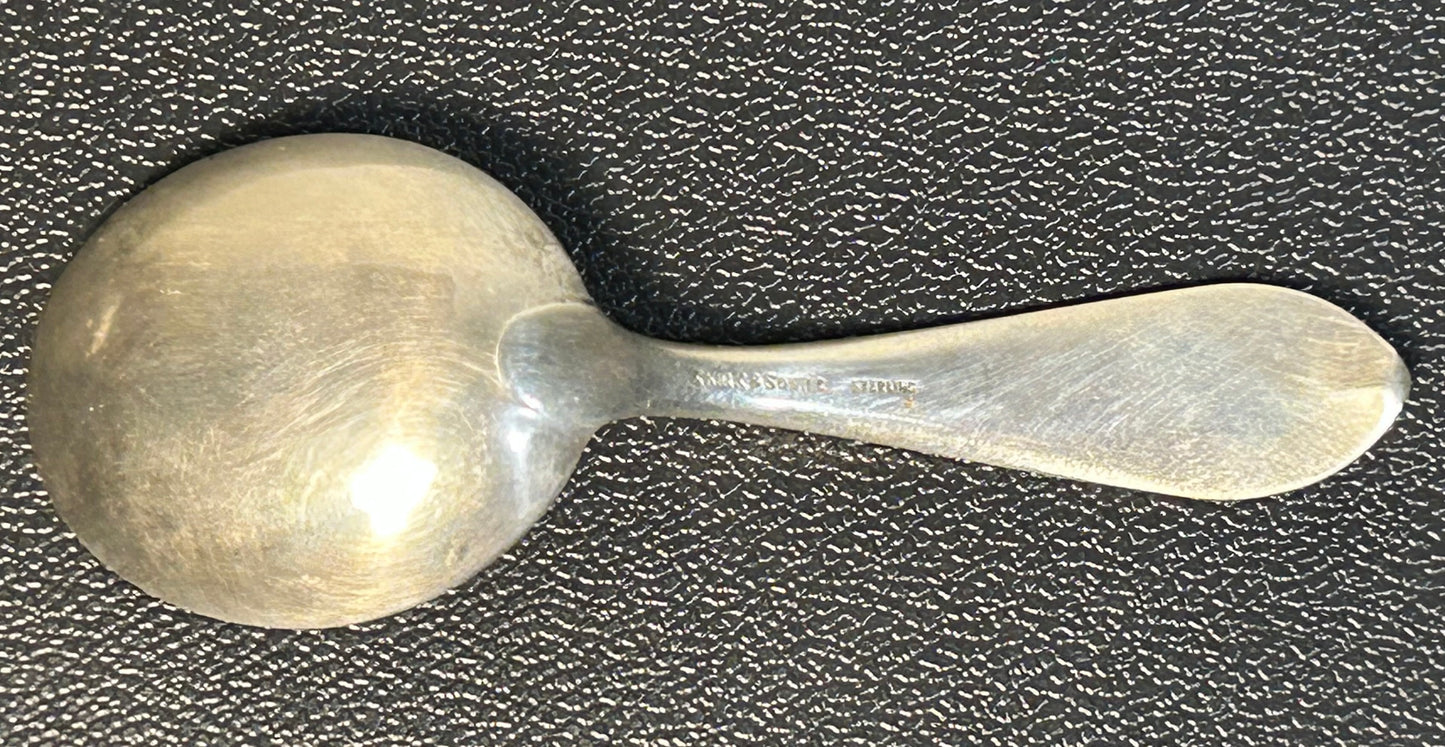1924-1932 American S. Kirk & Son Inc. Sterling Silver Old Maryland Plain Pattern Baby Spoon