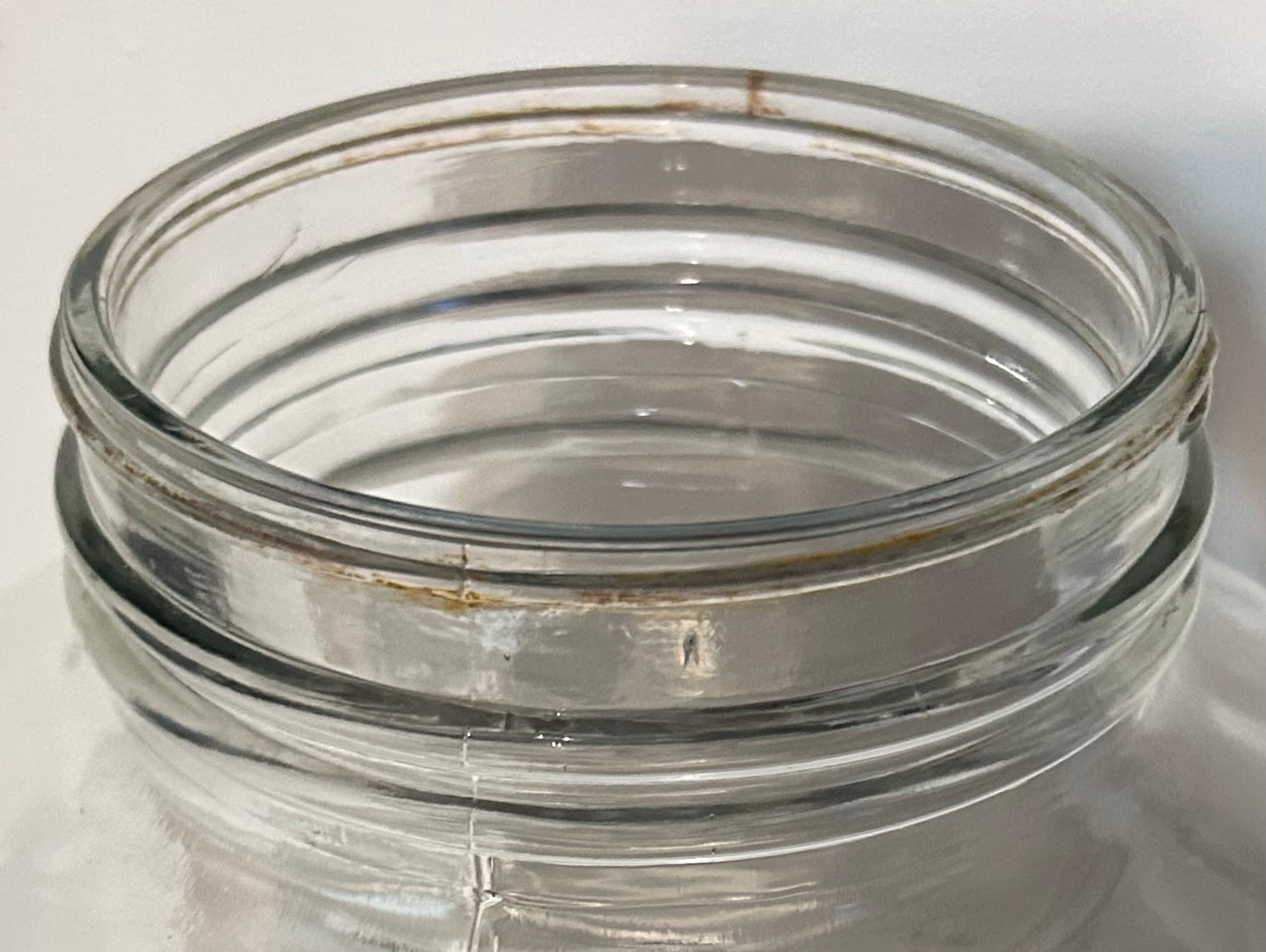Vintage Circa 1975 American Owens-Illinois Clear Glass 4-Gallon Mason Jar with Lid
