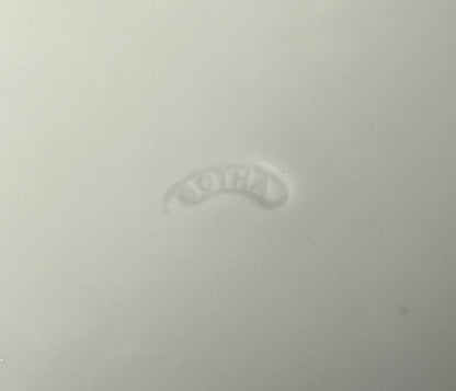 Late 19th Century German Victorian Gotha Thuringia Porcelain Transferware/Hand-Painted Gilded Floral Morif Double Handled Bowl