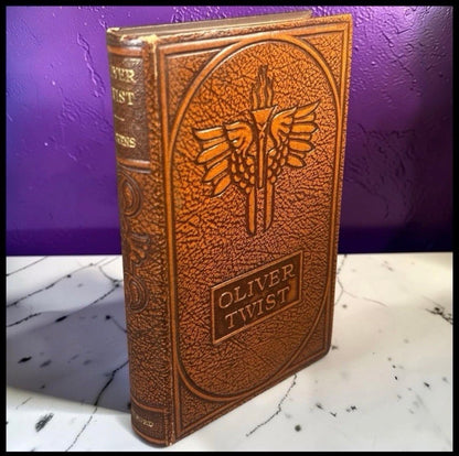 1926 “The Adventures of Oliver Twist” by Charles Dickens The World’s Classics Leather-bound Book