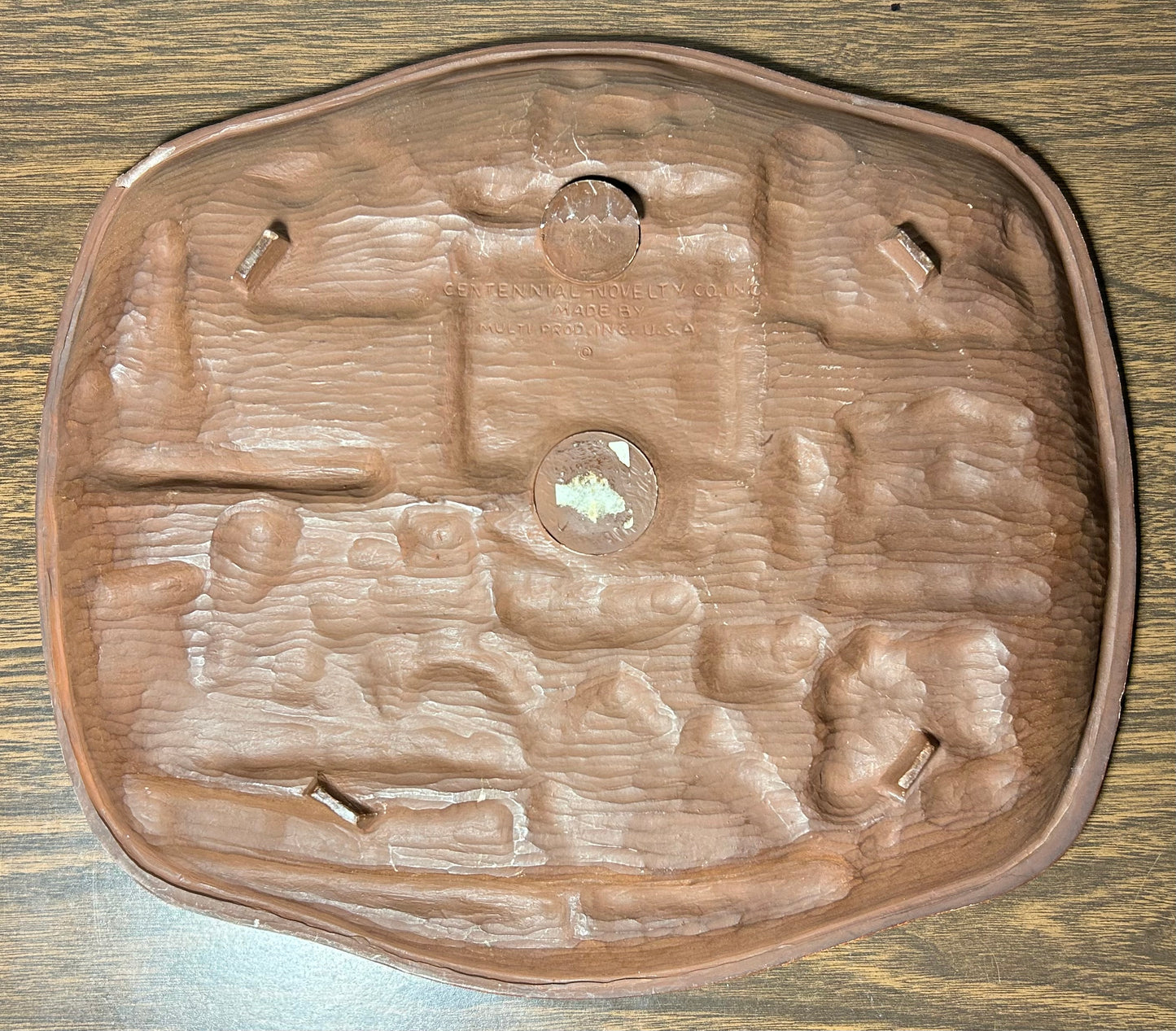 Vintage 1960’s American Knott’s Berry Farm & Ghost Town Amusement Park Souvenir Plastic Wall-Hanging Tray Made by Multi Products Inc.