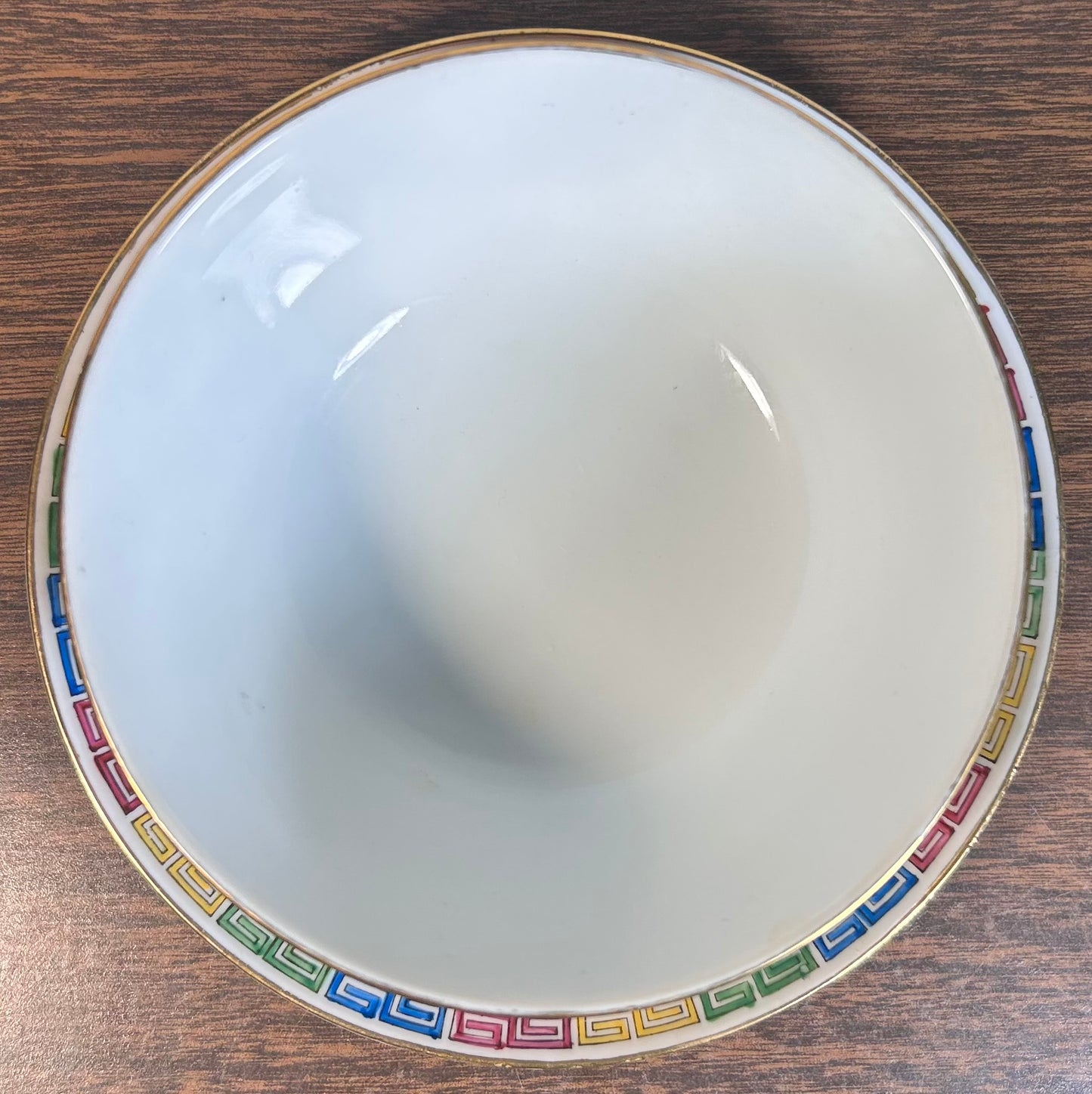 Vintage 1970’s Chinese Zhongguo Chao Cai Gilded Mille Fleur Porcelain Tea Bowl and Saucer Set