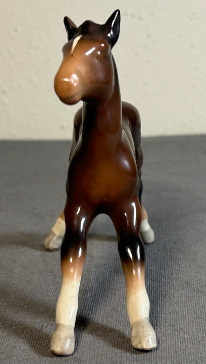 Vintage 1961-1973 English Beswick Pottery Ceramic Large Stretched Foal Horse Figurine