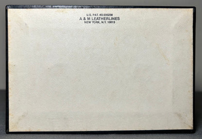 Vintage 1960’s American Hollywood Regency A & M Leatherlines Speckled Brass Photosphere 100 Flip Photo Album