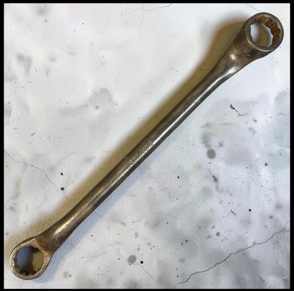 1928-1946 American Blue-Point/Snap-on Steel Model BX-3436 Double-Offset 12-Point Box Wrench Tool