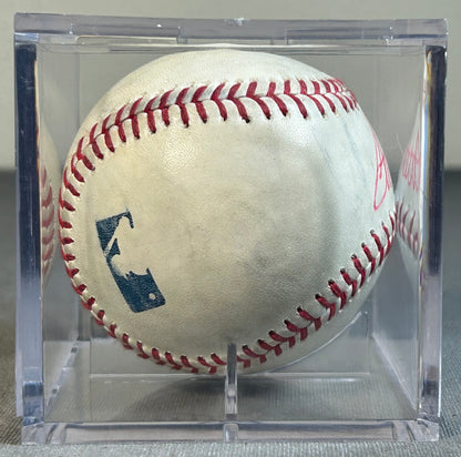Matty Ott Autographed Official Major League Baseball in Acrylic Case