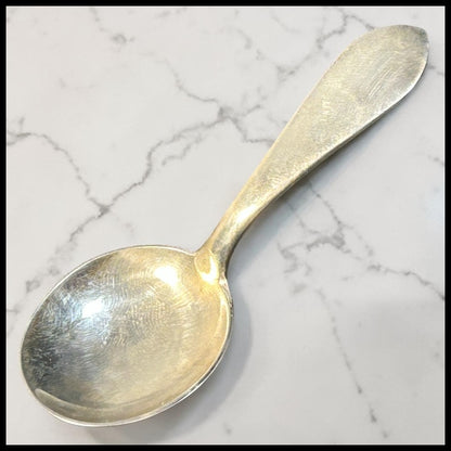 1924-1932 American S. Kirk & Son Inc. Sterling Silver Old Maryland Plain Pattern Baby Spoon