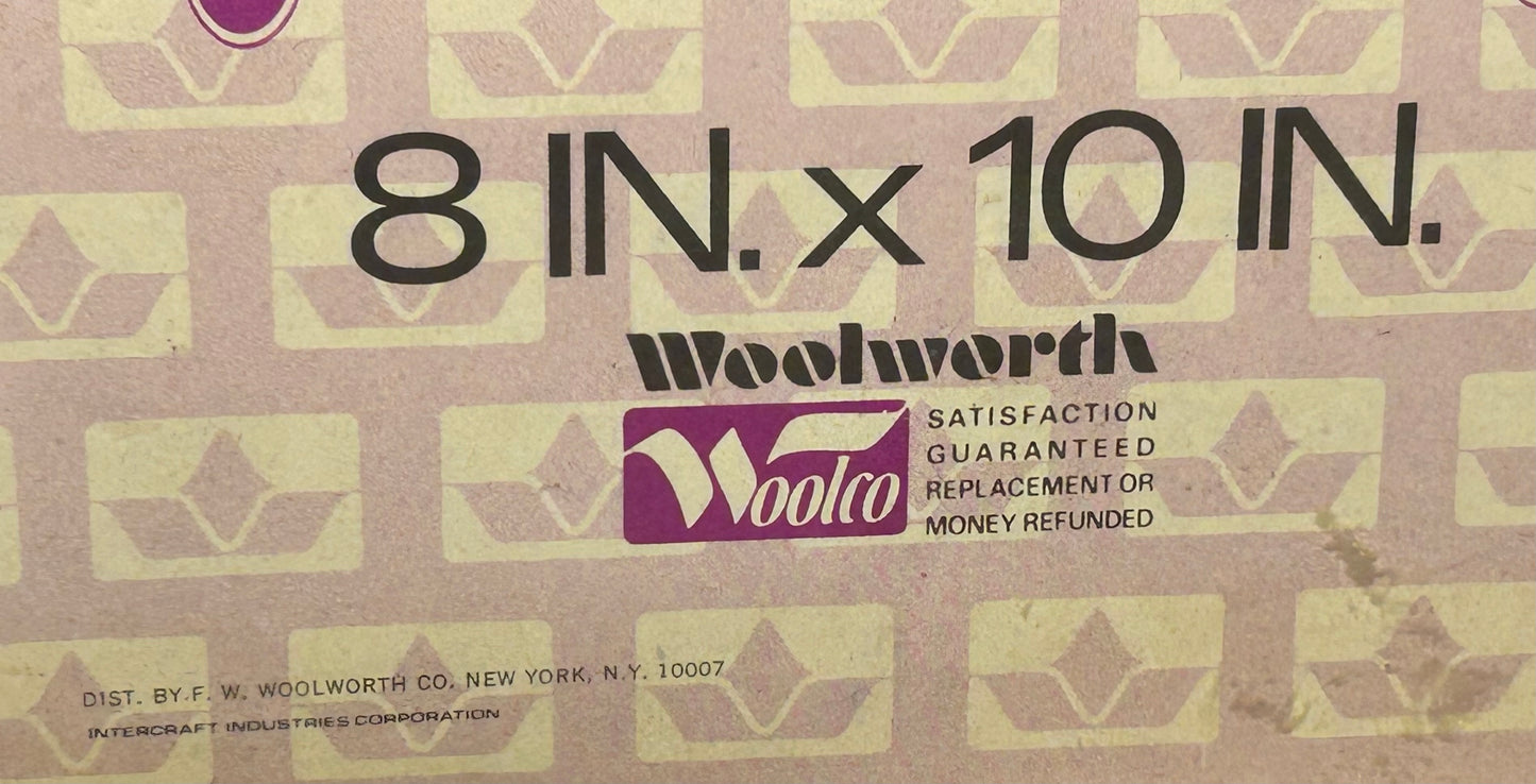 Vintage 1970’s American Woolworth Intercraft Brushed Brass Metal 8” x 10” Standing Tri-fold Picture Frame