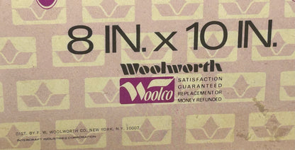 Vintage 1970’s American Woolworth Intercraft Brushed Brass Metal 8” x 10” Standing Tri-fold Picture Frame